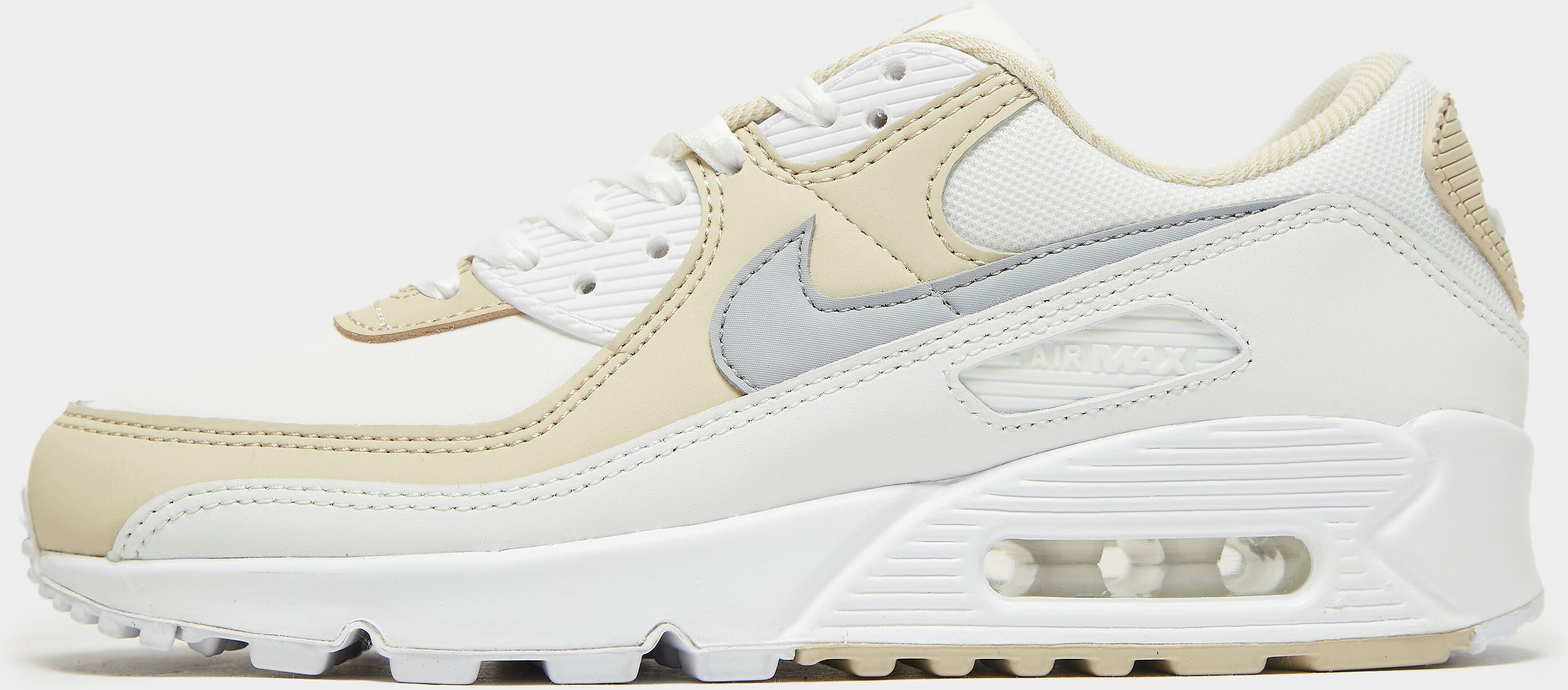 Nike Air Max 90 Women's - Summit White/Rattan/White/Wolf Grey - Womens  size: 7