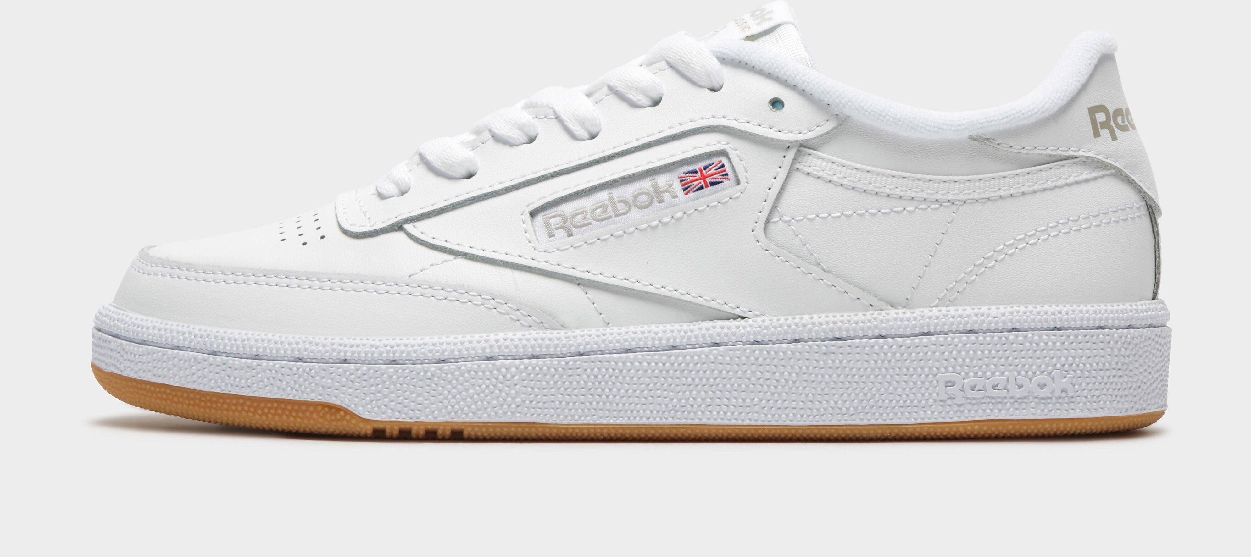 Reebok Club C Women's - White / Light Grey / Gum - Womens  size: 5