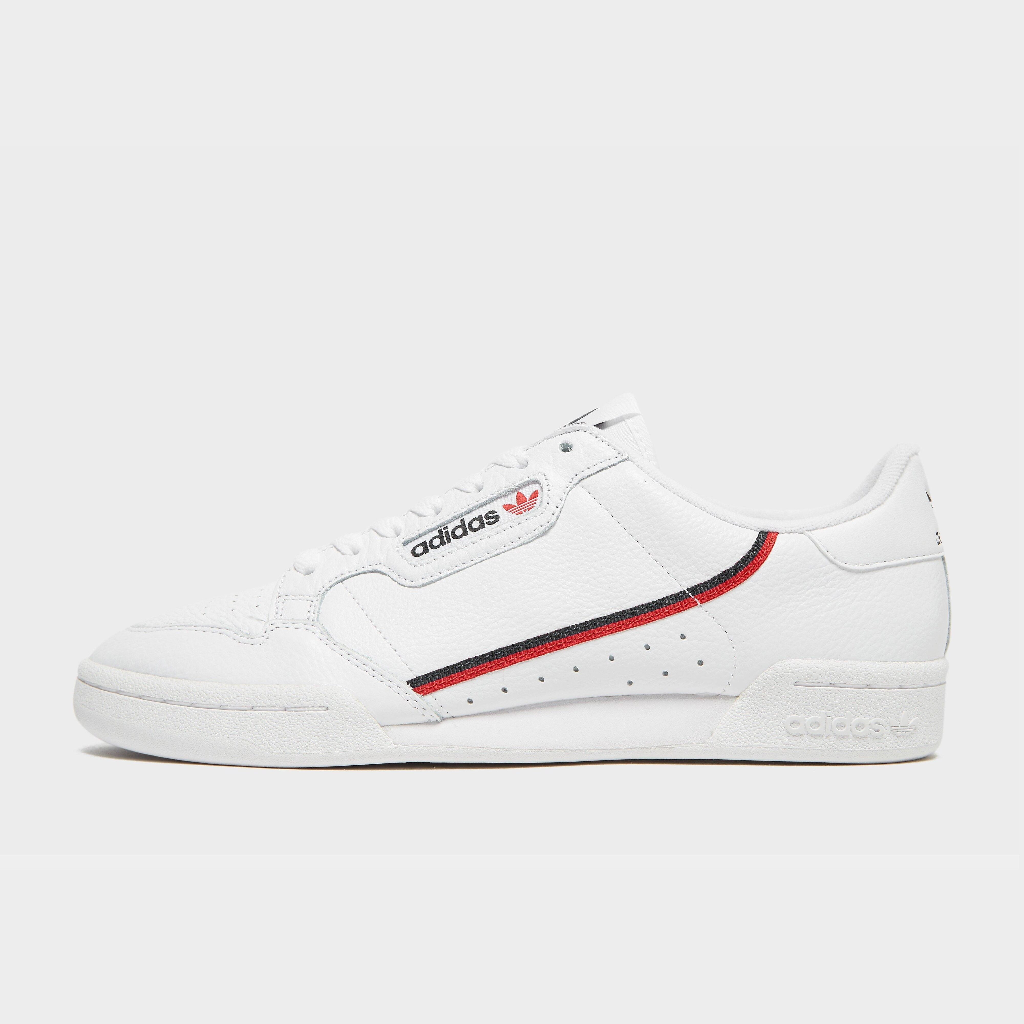 adidas Cont 80 W Wht/red - Mens  size: 5
