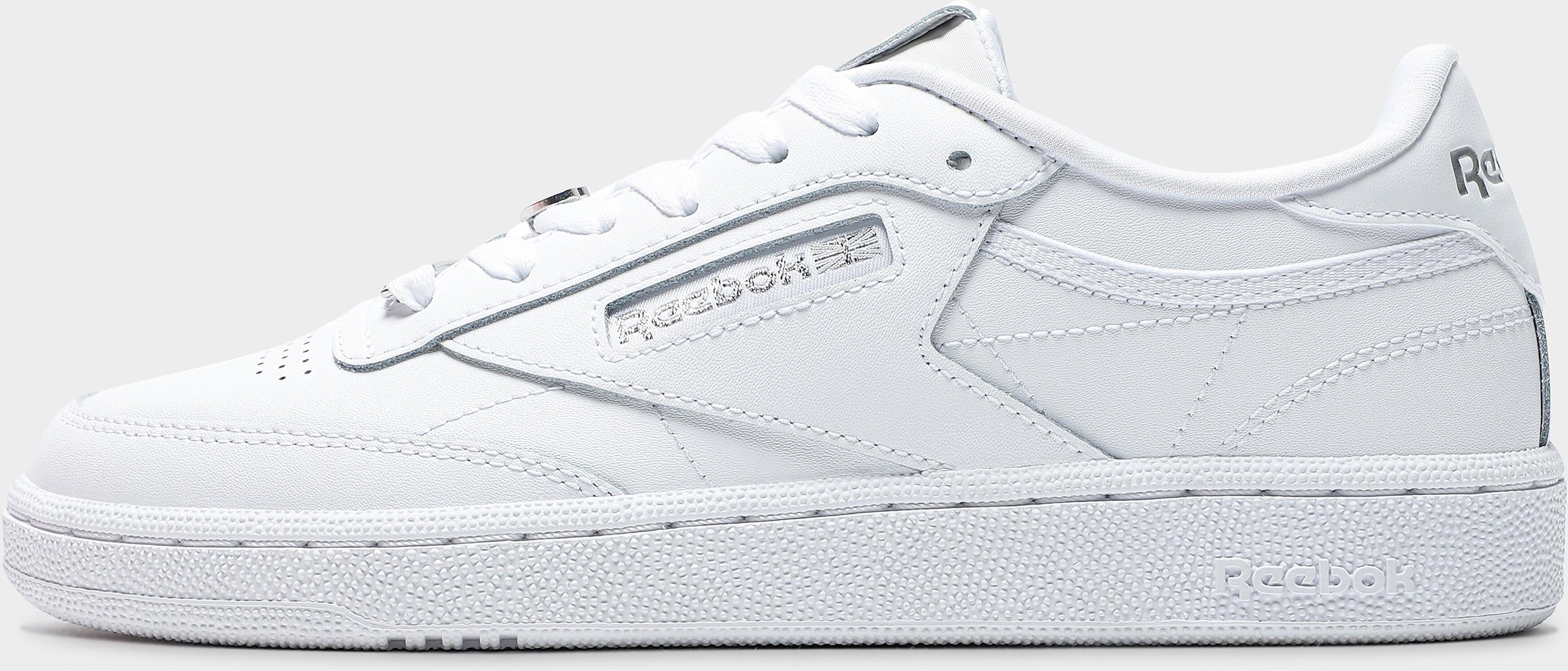 Reebok Club C Women's - Cloud White / Classic White / Silver Metallic - Womens  size: 8