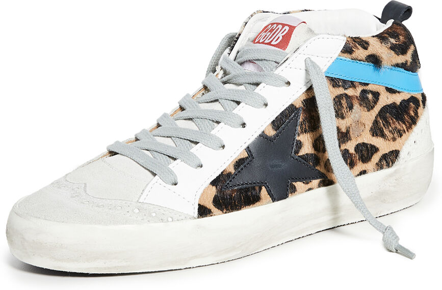 Golden Goose Mid Star Sneakers Leopard/Black 37  Leopard/Black  size:37