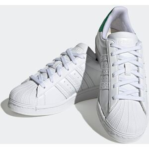 Adidas Originals Sneaker »SUPERSTAR« Cloud White / Cloud White / Green  38,5