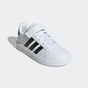 Adidas Sportswear Sneaker »GRAND COURT COURT ELASTIC LACE AND TOP STRAP«,... Cloud White / Core Black / Core Black  30