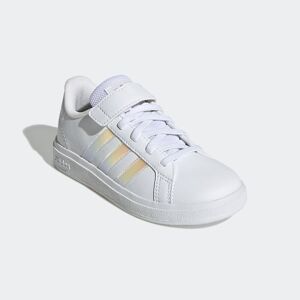Adidas Sportswear Sneaker »GRAND COURT LIFESTYLE COURT ELASTIC LACE AND TOP... Cloud White / Iridescent / Cloud White  35