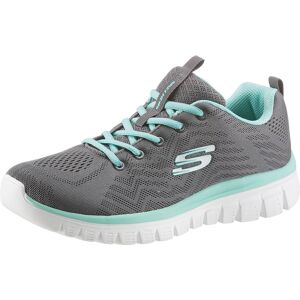 Skechers Sneaker »Graceful - Get Connected«, mit Memory Foam, Freizeitschuh,... grau-mint  35