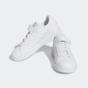 Adidas Sportswear Sneaker »GRAND COURT COURT ELASTIC LACE AND TOP STRAP«,... Cloud White / Cloud White / Grey One  32