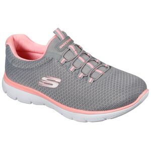 Skechers Slip-On Sneaker »SUMMITS«, Slipper, Freizeitschuh, Komfortschuh mit... grau-rosa Größe 36