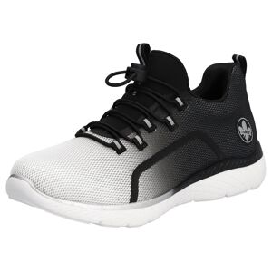 Rieker Slip-On Sneaker, Slipper, Freizeitschuh mit trendigem Farbübergang schwarz kombiniert Größe 38