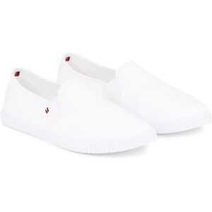 Tommy Hilfiger Slipper »CANVAS SLIP-ON SNEAKER«, Freizeitschuh, Slip On... weiss Größe 35