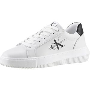 Calvin Klein Jeans Sneaker »CHUNKY CUPSOLE MONO LTH WN«, mit CK-Schriftzug an... weiss-schwarz Größe 38