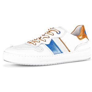 Gabor Sneaker »FLORENZ«, mit Kontrastbesätzen, Weite G, Freizeitschuh,... weiss-navy-orange Größe 39