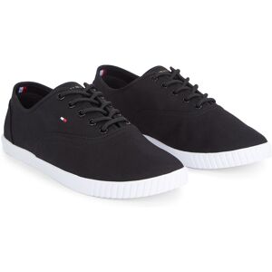 Tommy Hilfiger Sneaker »CANVAS LACE UP SNEAKER«, in schmaler Form,... schwarz Größe 40