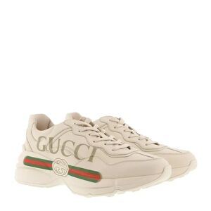 Gucci Sneakers - Rhyton Gucci Logo Sneaker Leather - Gr. 39 (EU) - in Weiß - für Damen