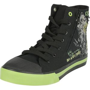 Rock Rebel by EMP Sneaker high - Sneaker with Old School Cyber Skull - EU37 bis EU47 - schwarz