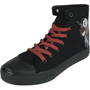 Black Premium by EMP Sneaker high - Sneaker With Rose and Skull Print - EU37 bis EU41 - für Damen - schwarz