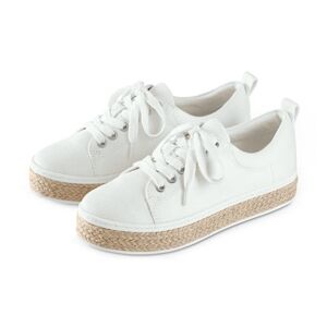 Tchibo - Canvas-Sneaker Weiss - 100% Baumwolle - Gr.: 38 Kunststoff  38 female