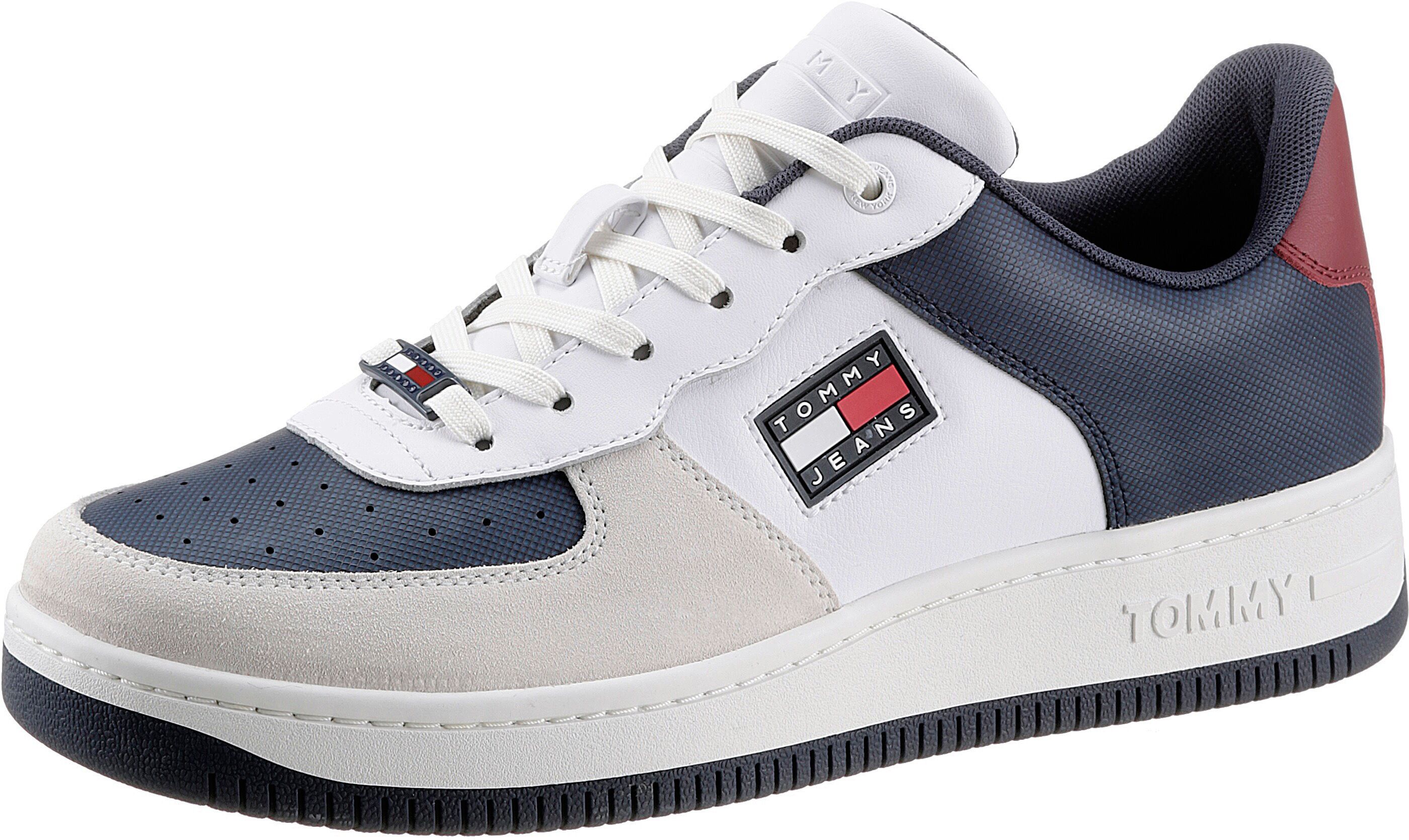 Tommy Jeans Sneaker »BASKET VARSITY CUPSOLE«, in typischen Tommy Farben bunt  40 41 42 43 44 45 46