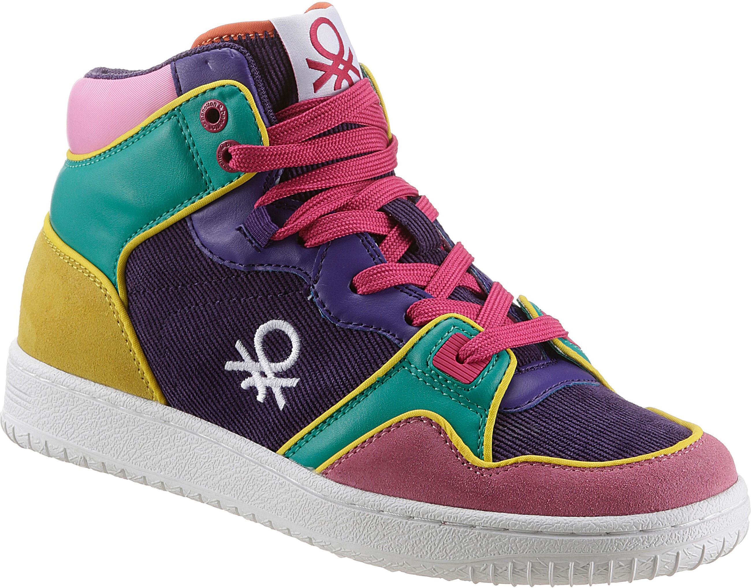 United Colors of Benetton Plateausneaker »ROD CORDUROY«, in farbenfroher Optik bunt  35 36 37 38 39 40 41