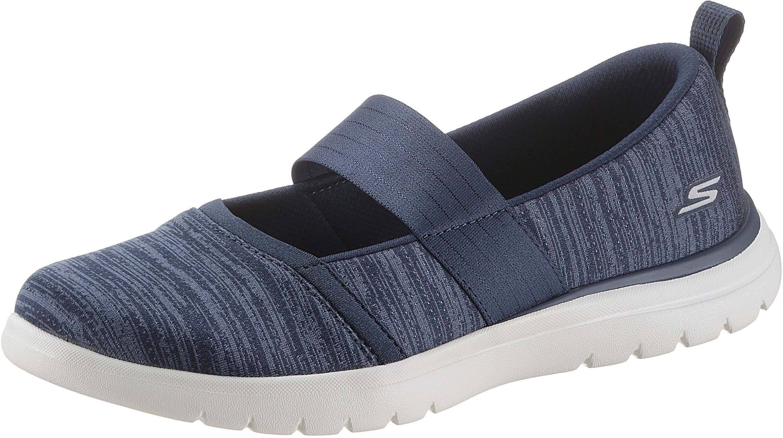 Skechers Riemchenballerina »ON-THE-GO FLEX«, mit elastischem Gummiband blau  35 36 37 38 39 40 41 42