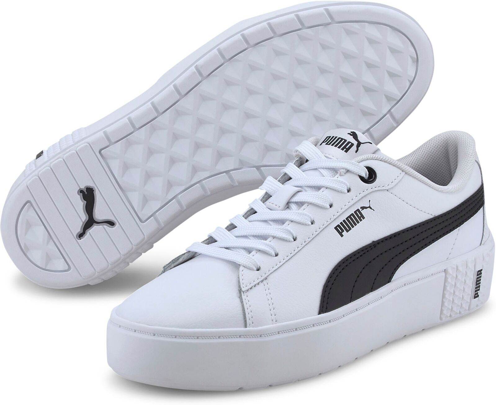 Puma Plateausneaker »PUMA Smash Platform v2 L« schwarz-weiss  36 37,5 37 38 38,5 39 40,5 40 41 42 42,5