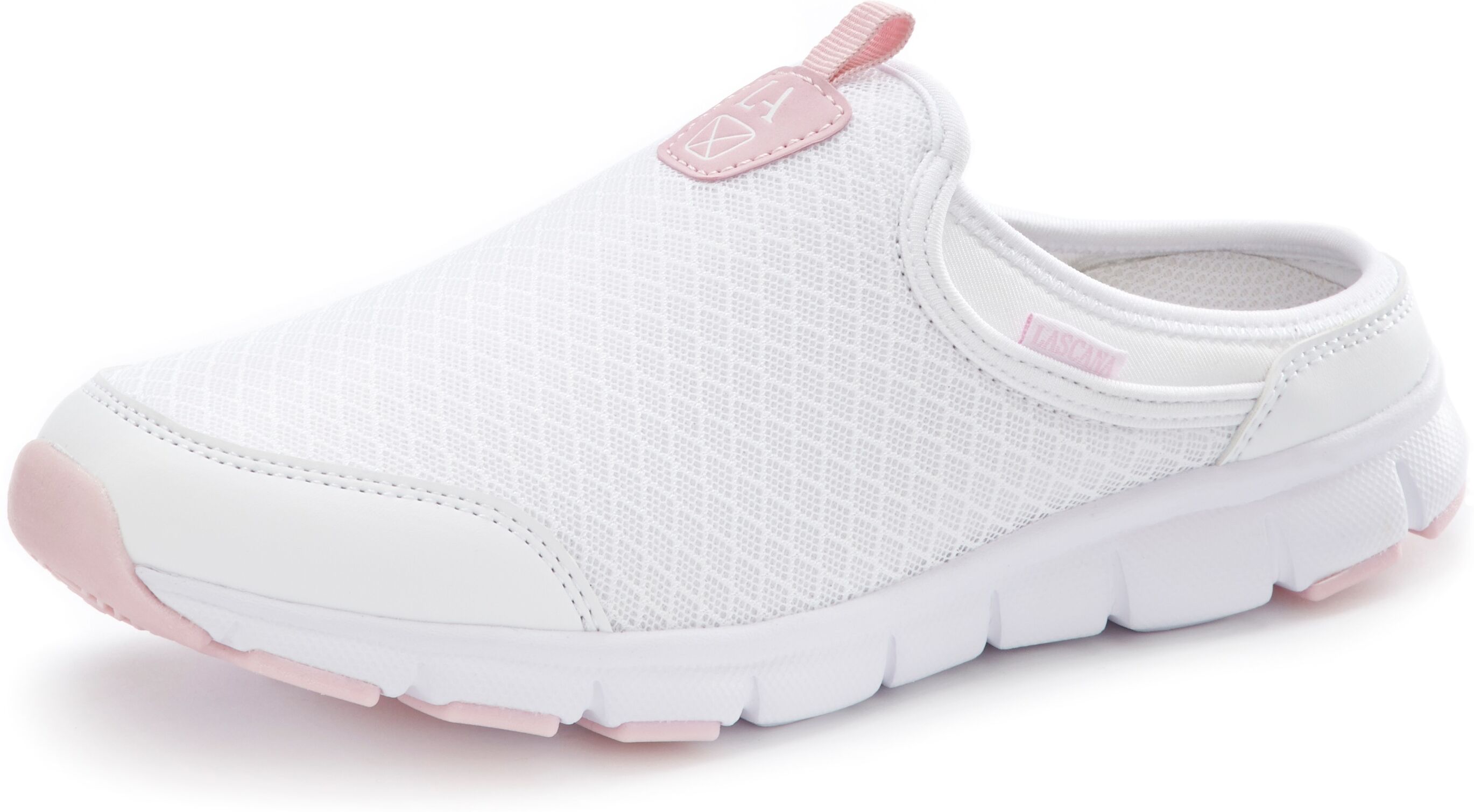 LASCANA Slip-On Sneaker, Clog aus leichtem Mesh-Material weiss  36 37 38 39 40 41 42