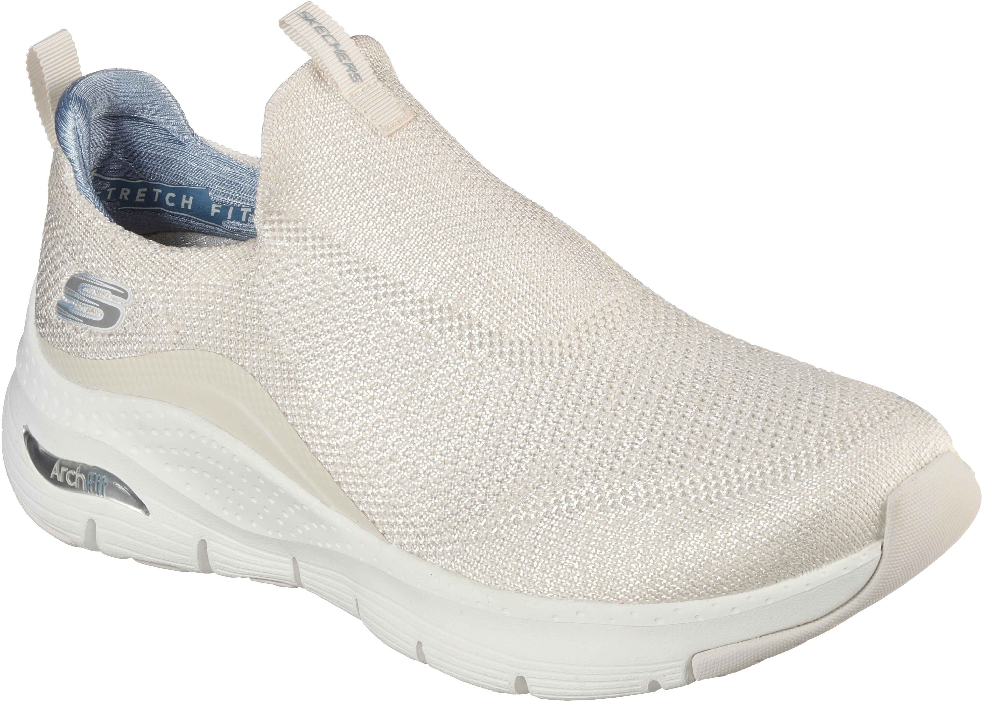 Skechers Slip-On Sneaker »ARCH FIT KEEP IT UP«, mit gepolsterter Ferse weiss  35 36 37 38 39 40 41