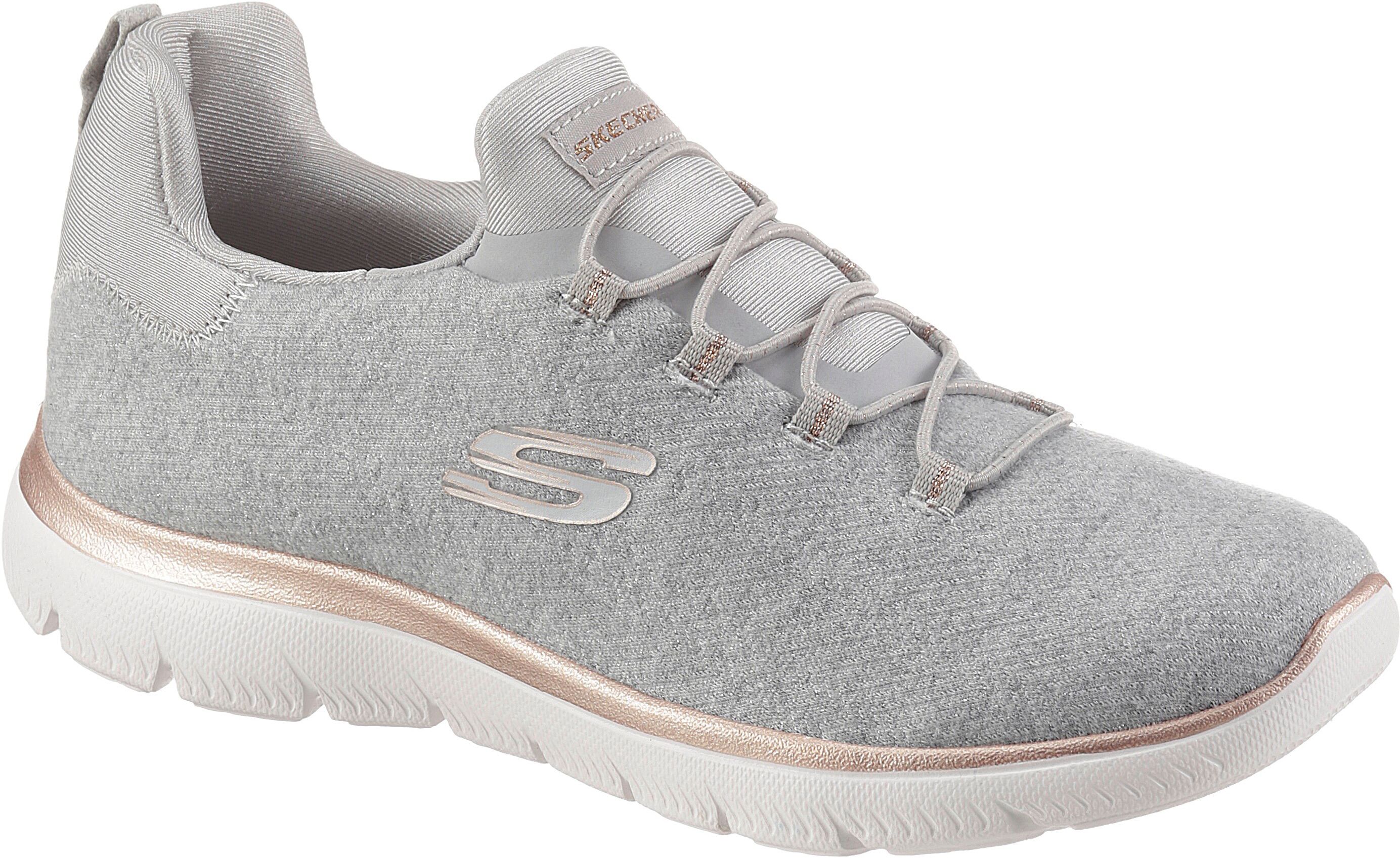 Skechers Slip-On Sneaker »SUMMITS«, mit Memory Foam grau Größe 35 36 37 38 39 40 41 42