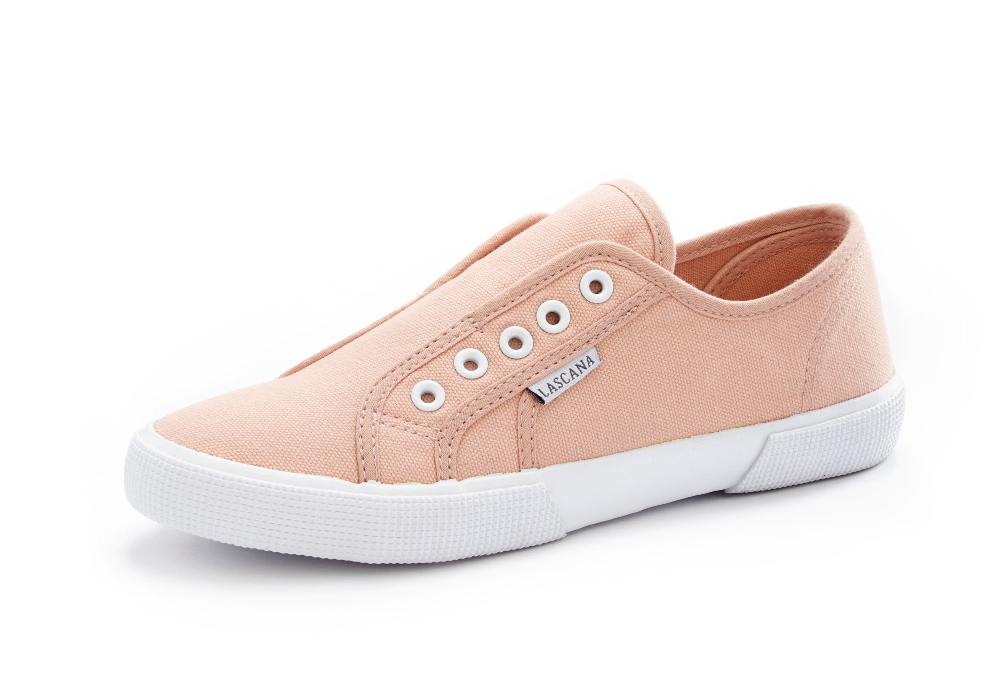 LASCANA Sneaker, Slip In bequem zum Reinschlüpfen rosa Größe 35 36 37 38 39 40 41 42 43 44