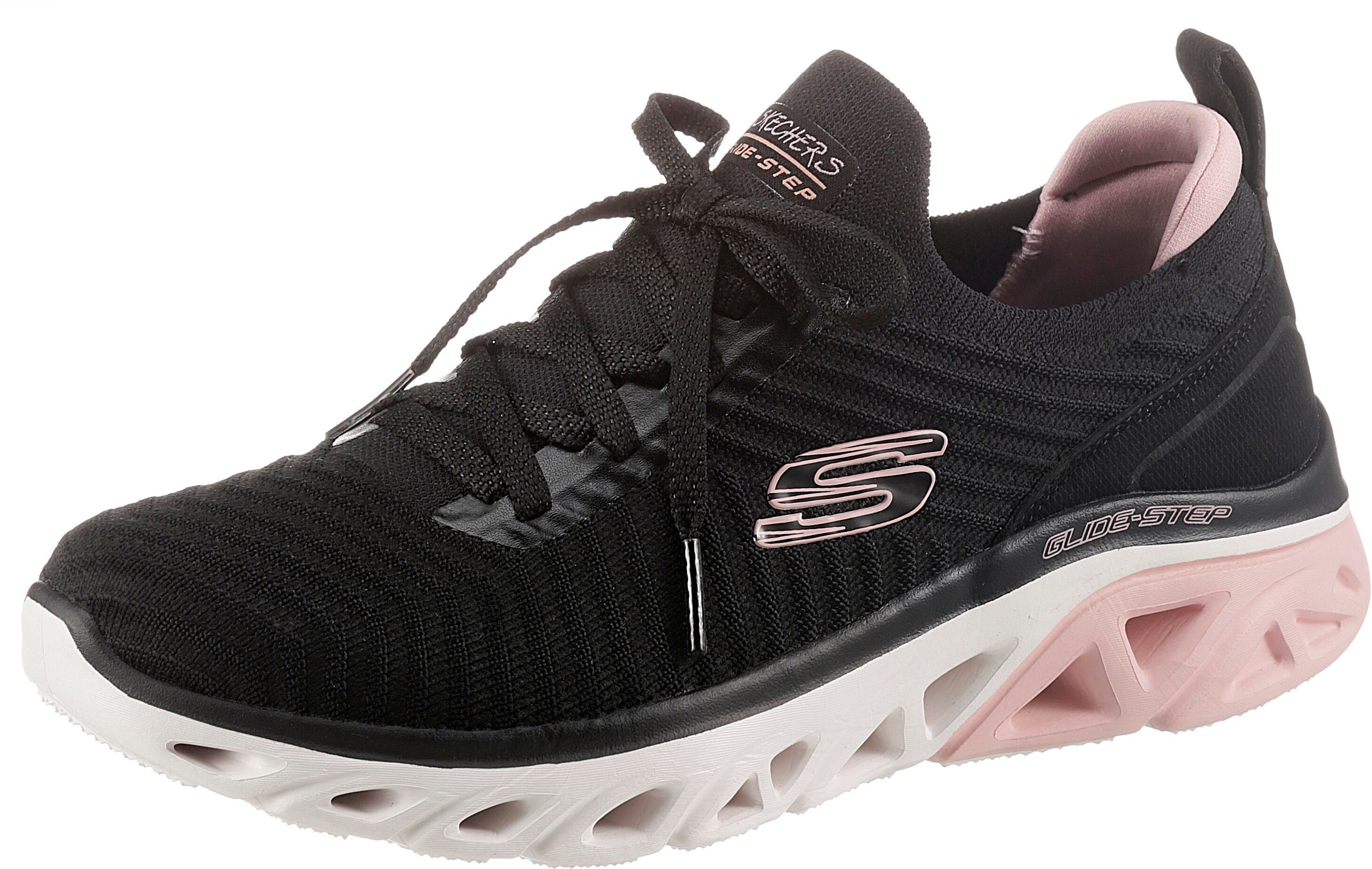 Skechers Slip-On Sneaker »GLIDE-STEP SPORT«, mit Zierschnürung schwarz Größe 35 36 37 38 39 40 41