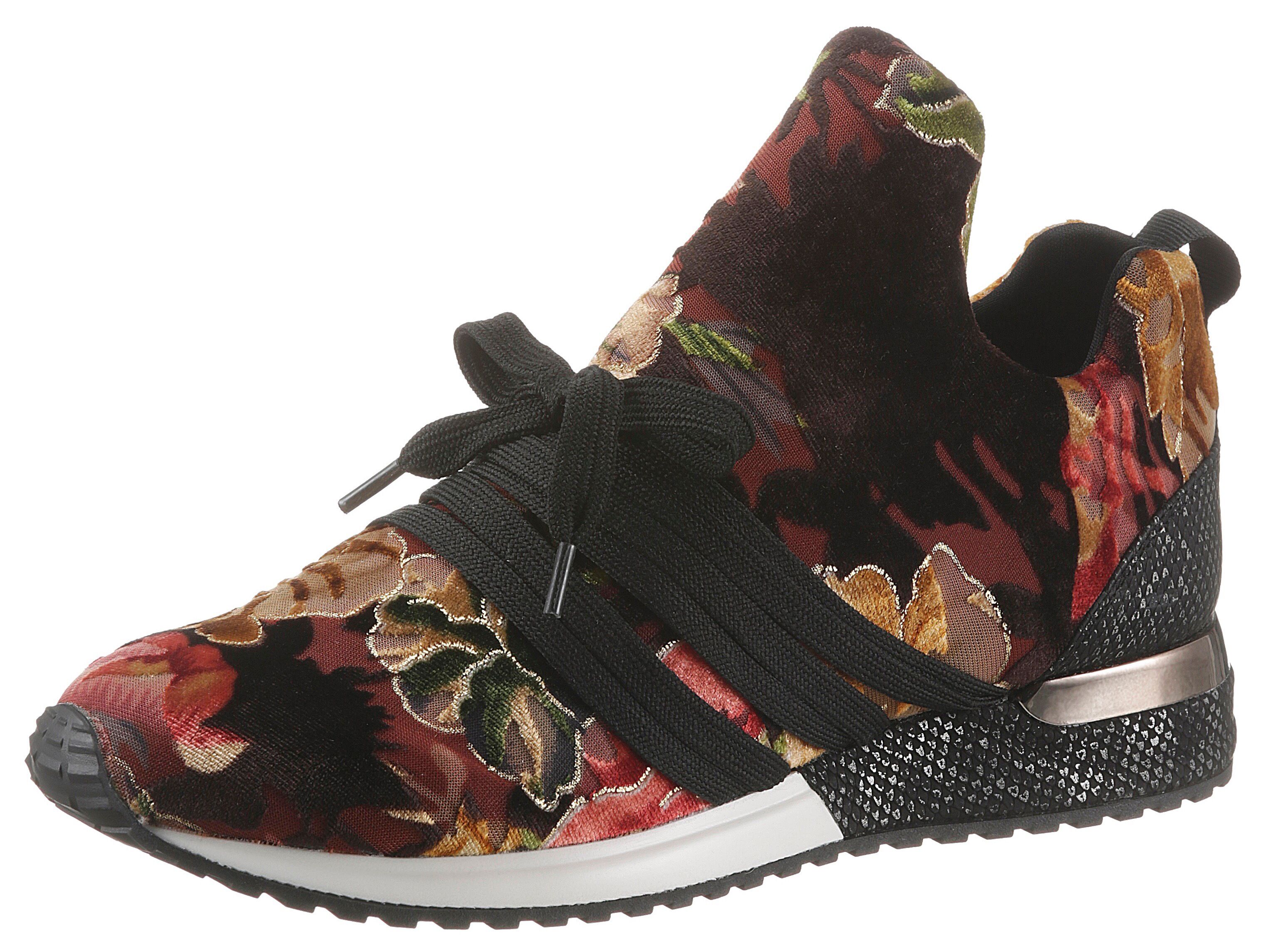 La Strada Slip-On Sneaker, mit opulentem Blütenprint braun Größe 36 37 38 39 40 41 42