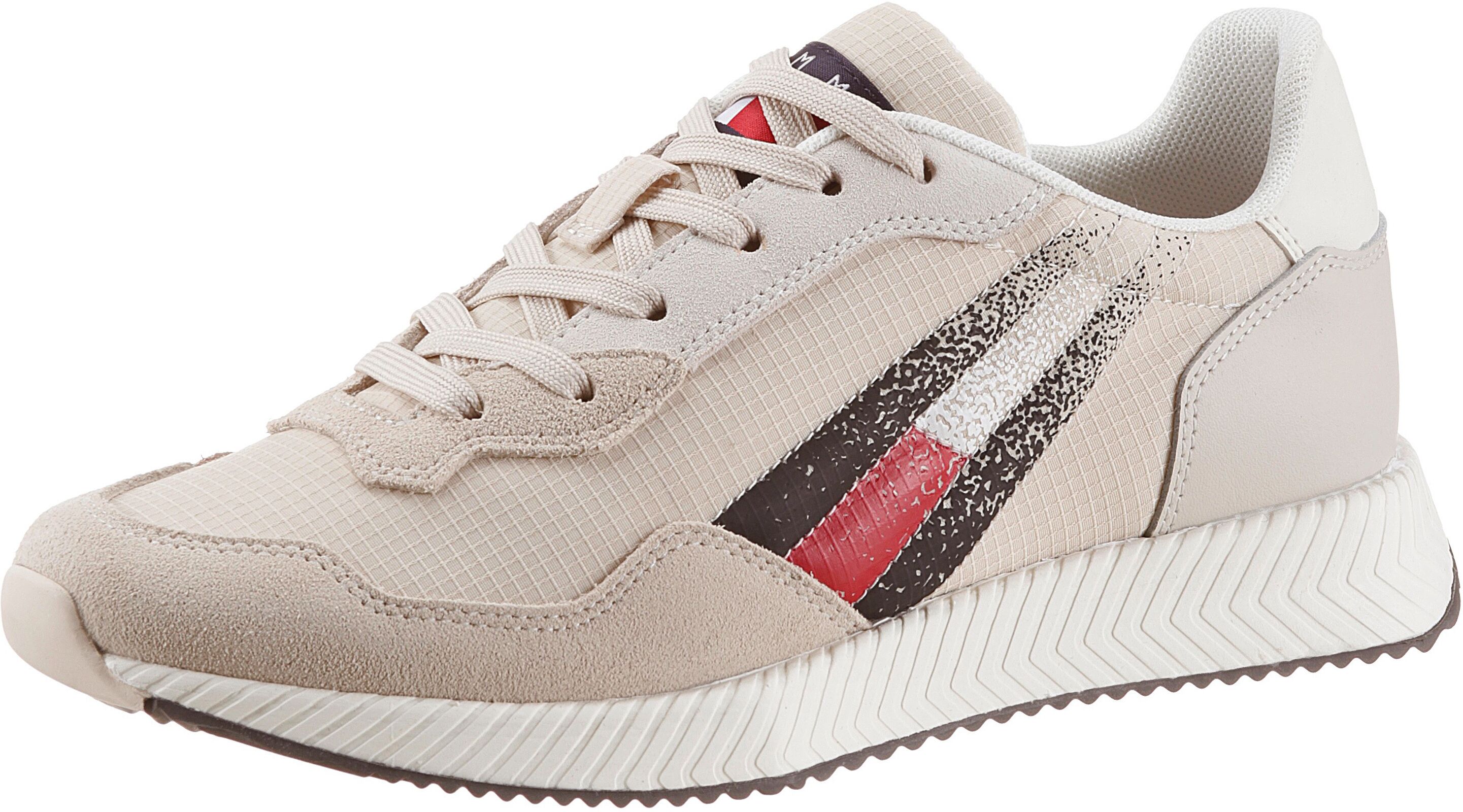 Tommy Jeans Keilsneaker, mit verlaufender Logoflag beige Größe 36 37 38 39 40 41 42