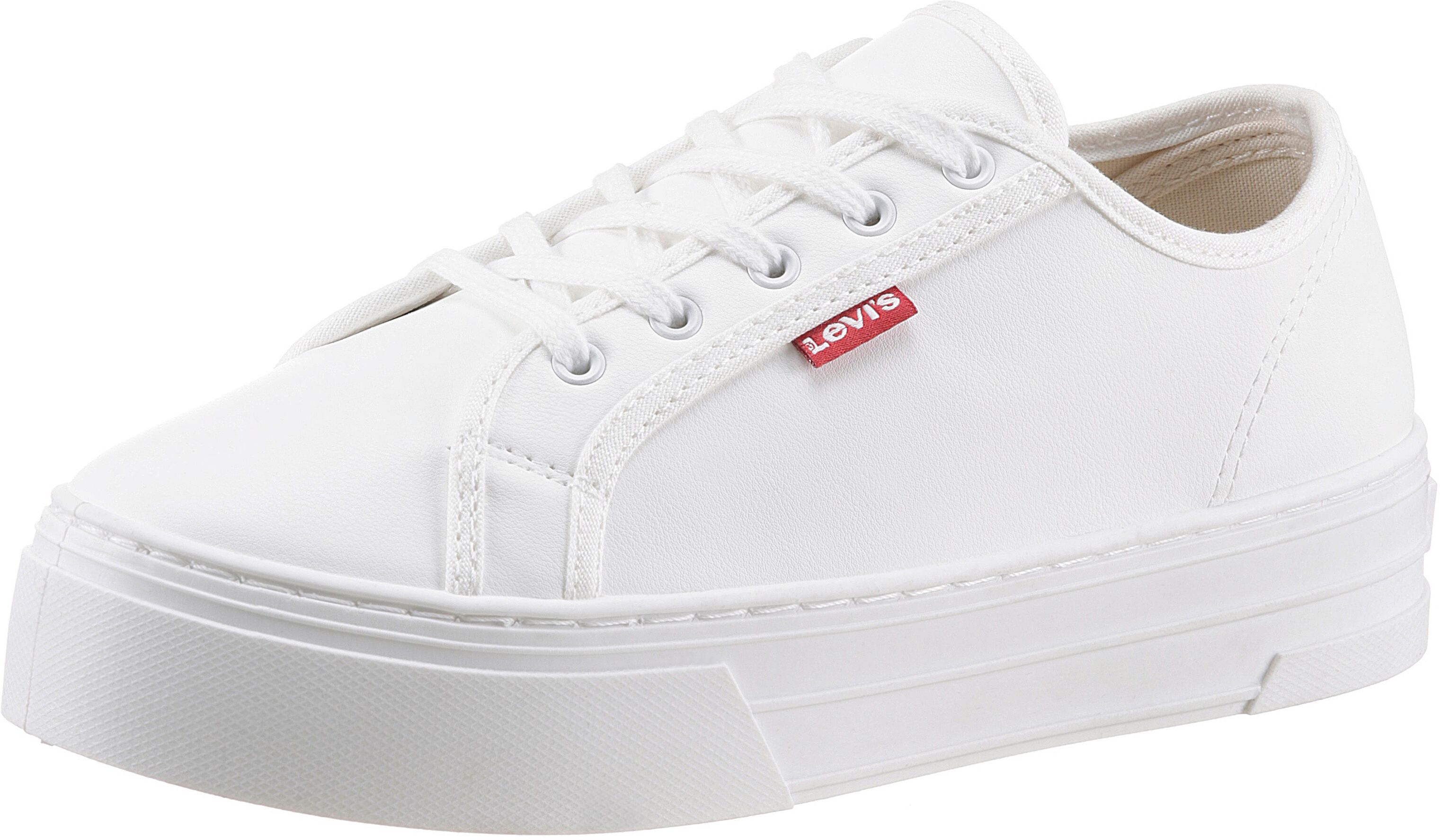 Levi's® Plateausneaker »TIJUANA«, mit rotem Label weiss Größe 36 37 38 39 40 41