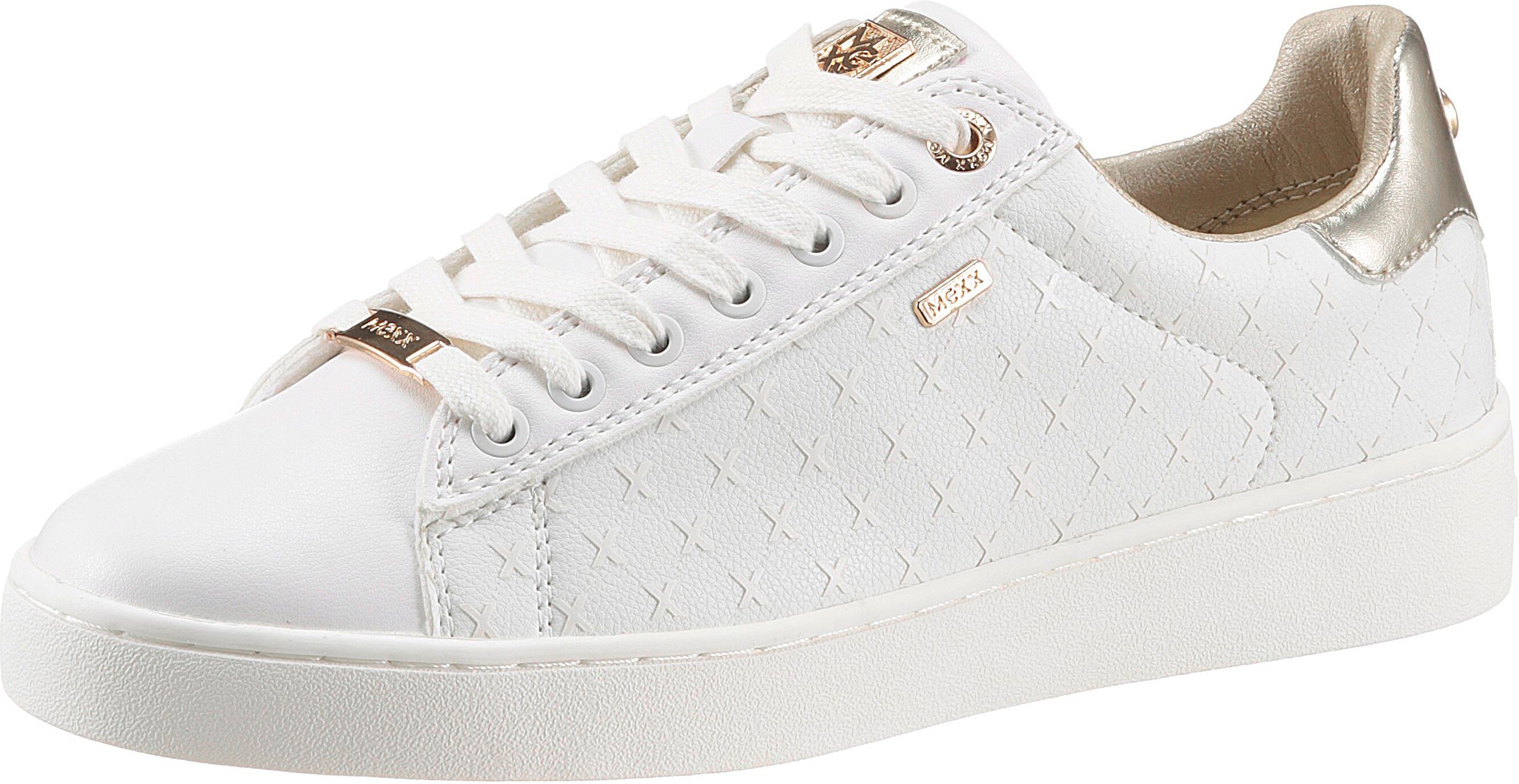 Mexx Sneaker »HOWI«, mit schönen Metallic-Details goldfarben Größe 36 37 38 39 40 41