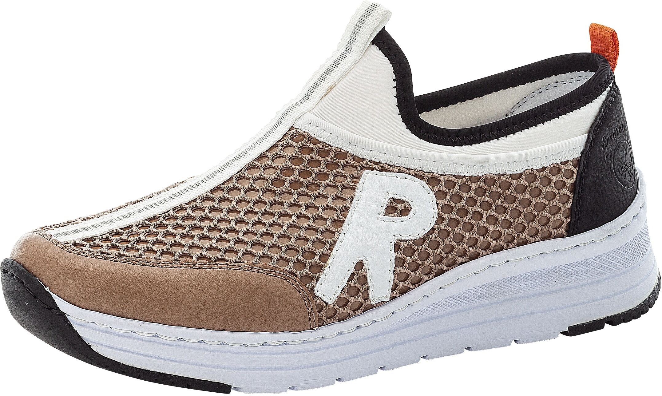 Rieker Slip-On Sneaker, zum Schlupfen beige Größe 36 37 38 39 40 41 42