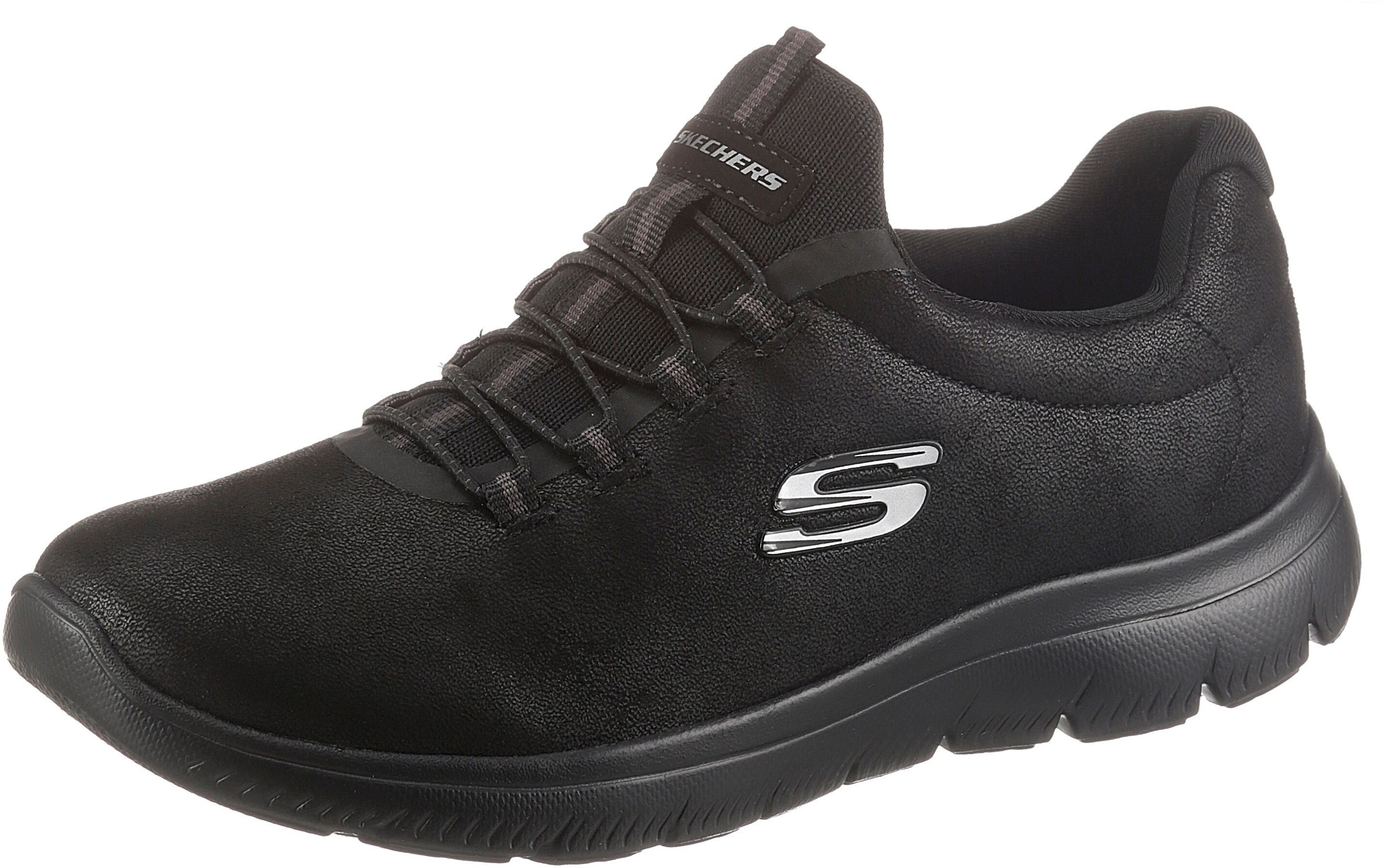 Skechers Slip-On Sneaker »SUMMITS OH SO SMOOTH«, mit gepolstertem Schaftrand schwarz Größe 35 36 37 38 39 40 41