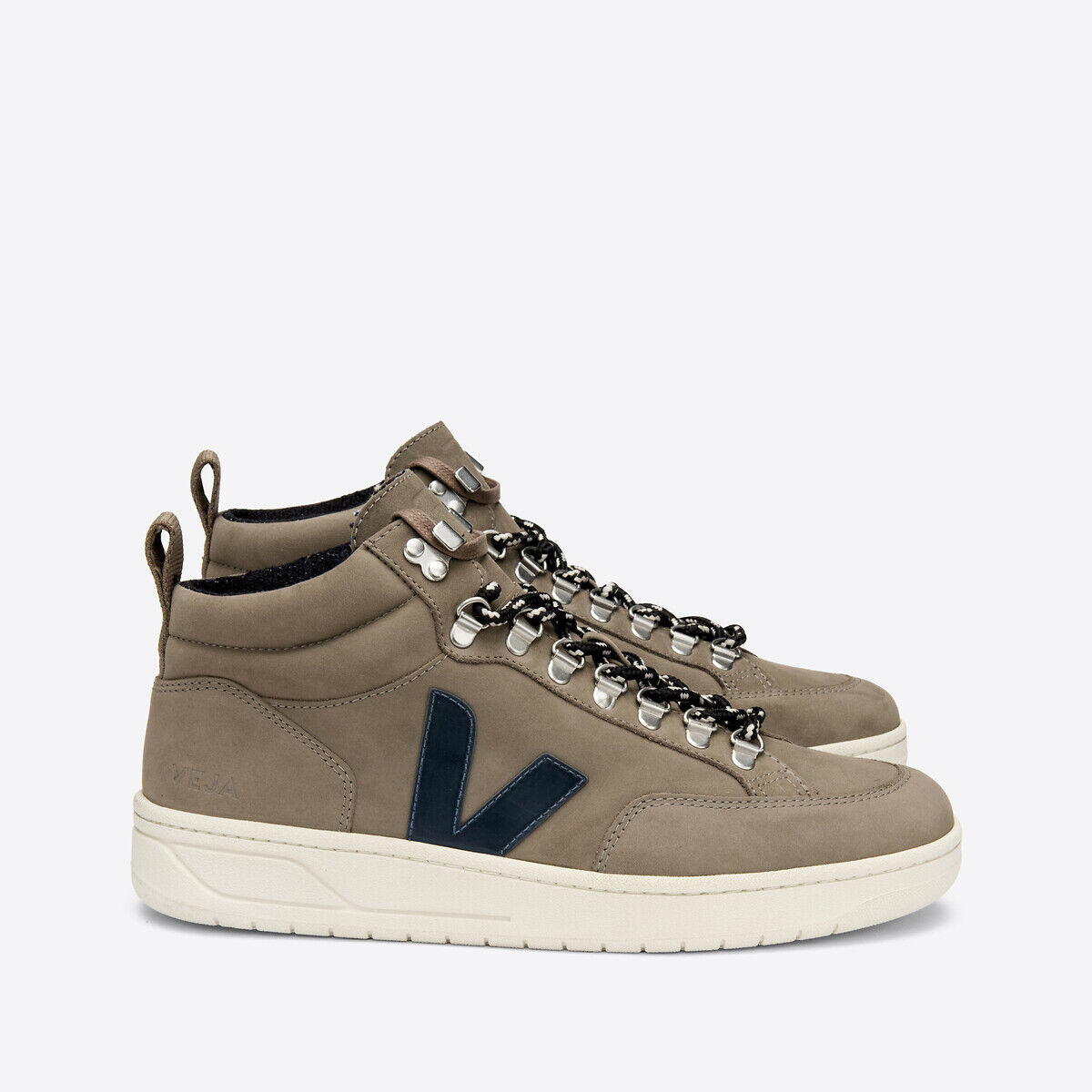 VEJA Hohe Sneakers RORAIMA, Rindsspaltleder GRAU