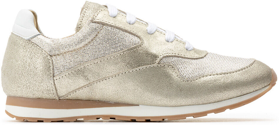 ANNE WEYBURN Flache Sneakers aus Leder BEIGE