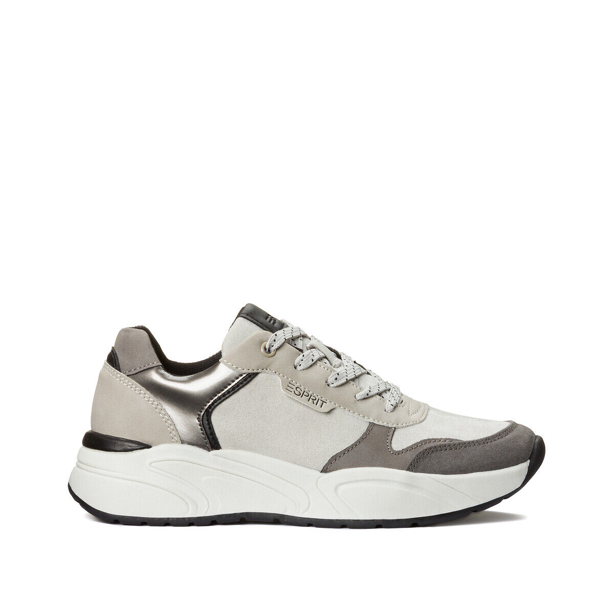 ESPRIT Sneakers mit Plateausohle GRAU