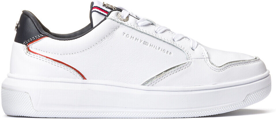 Tommy Hilfiger Chunky-Sneakers Elevated, Leder WEISS