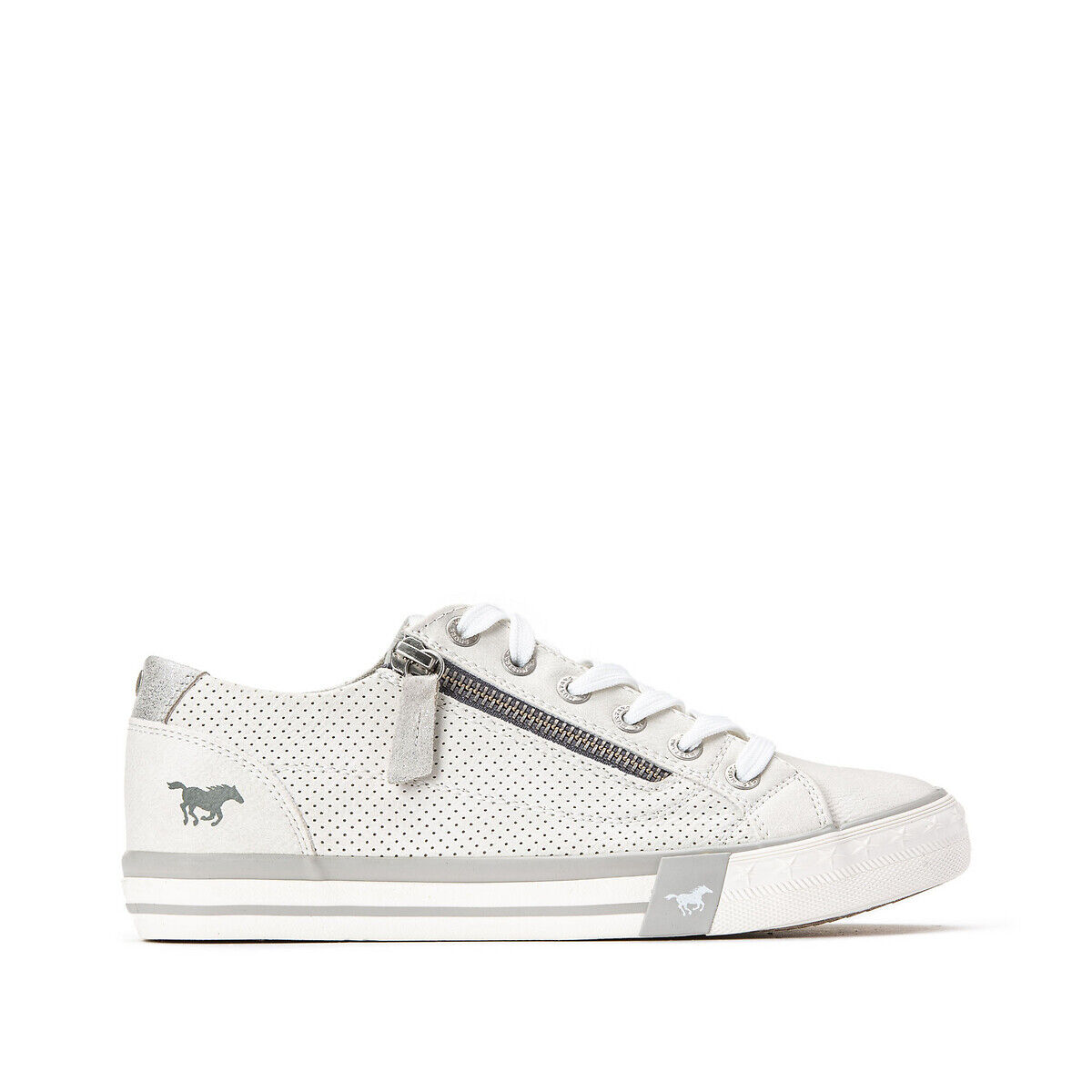 MUSTANG SHOES Canvas-Sneakers WEISS