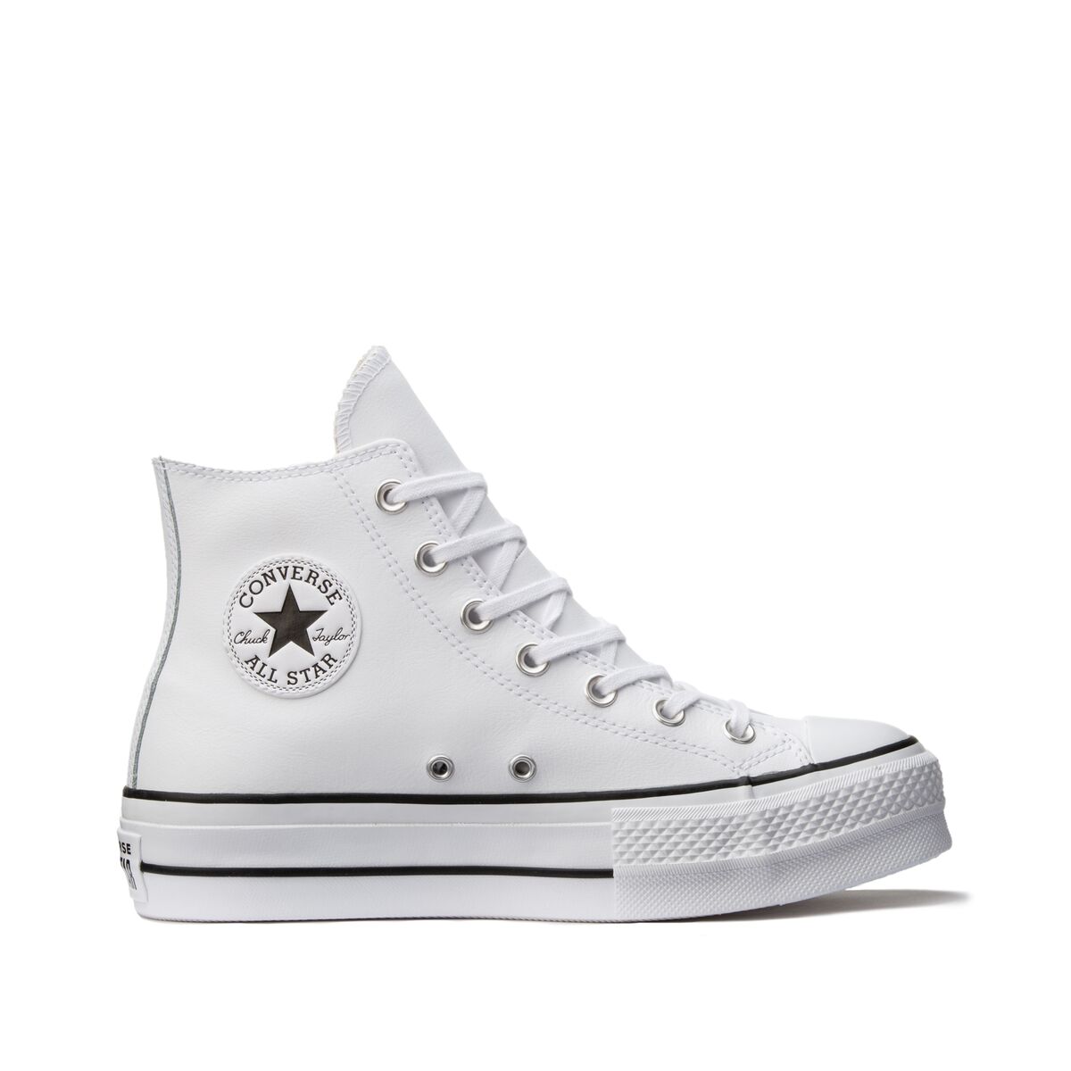 CONVERSE Hohe Sneakers Chuck Taylor All Star Lift, Leder WEISS