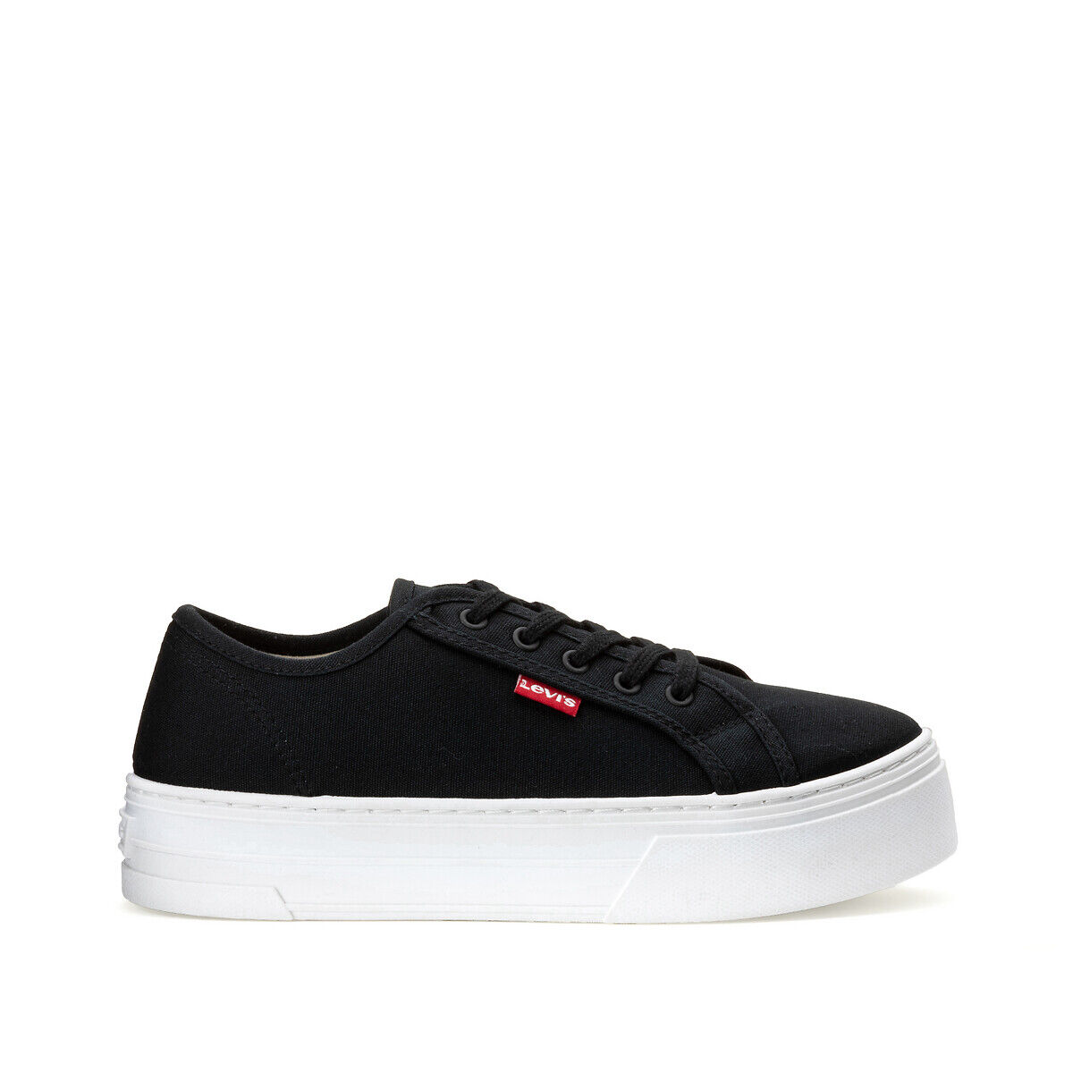 LEVI'S Sneakers Tijuana mit Plateausohle, Canvas SCHWARZ