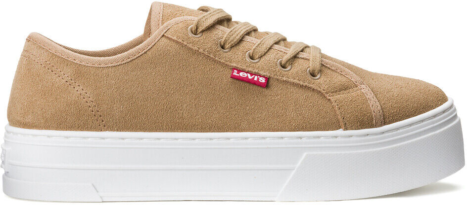 LEVI'S Sneakers Tijuana, Plateausohle, Veloursleder BRAUN