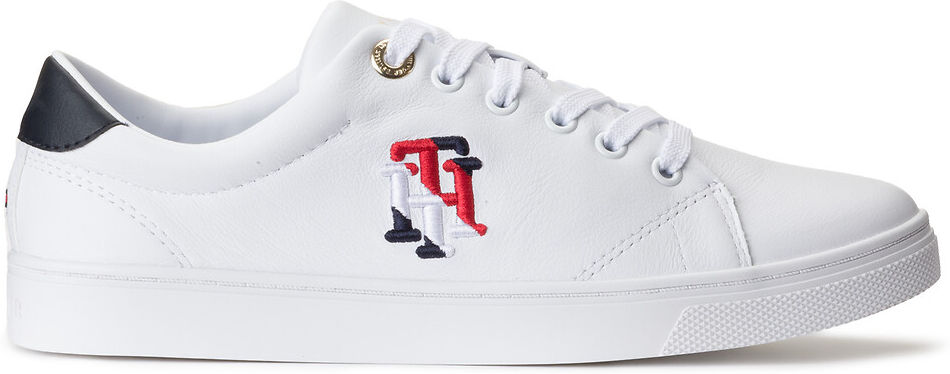 Tommy Hilfiger Ledersneakers Tommy Monogram WEISS