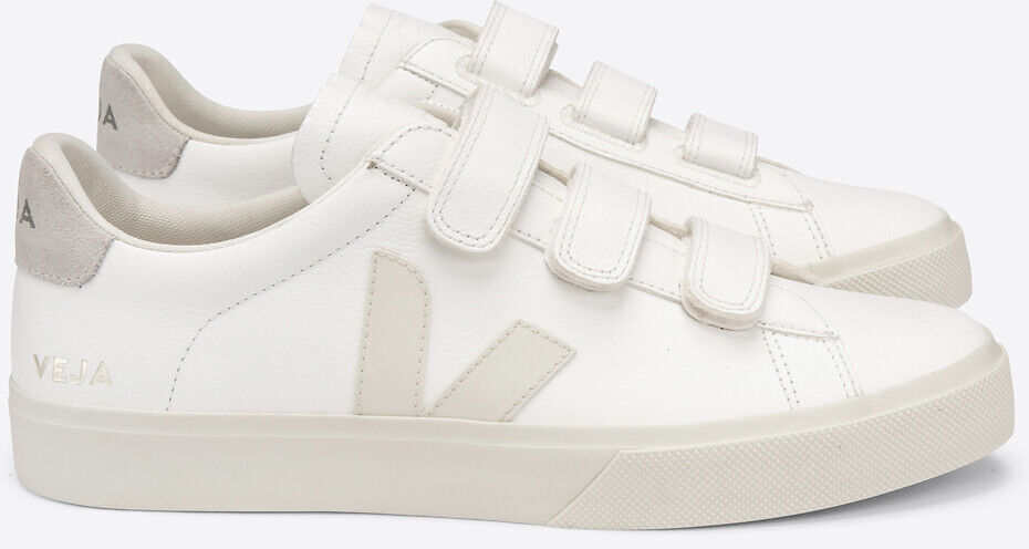 VEJA Sneakers Recife, Klettverschluss WEISS