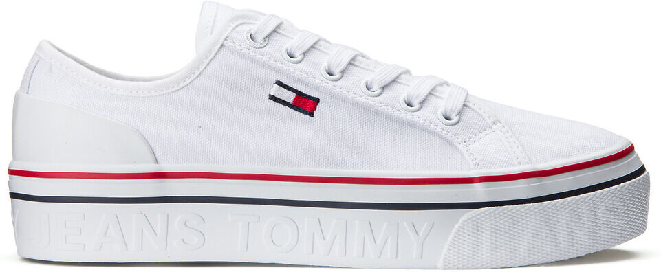 Tommy Hilfiger Sneakers Tommy Jeans, Plateausohle WEISS