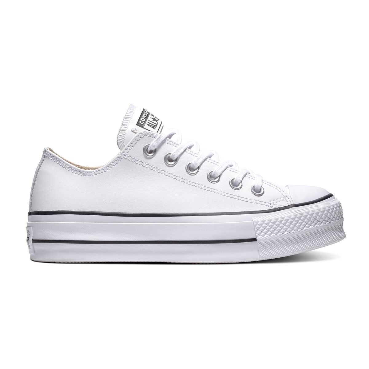 CONVERSE Sneakers Chuck Taylor All Star Lift Ox, Leder WEISS