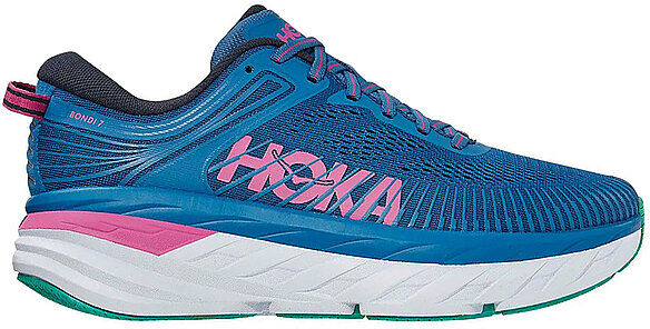 HOKA Damen Laufschuhe Bondi 7 blau   Größe: 43 1/3   1110519 Auf Lager Damen 43 1/3