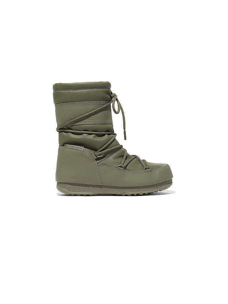 MOON BOOT Damen Schneestiefel Mid Rubber WP olive   Größe: 42   24010300 Auf Lager Damen 42