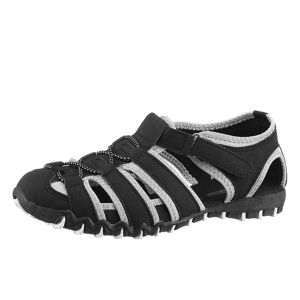 Sheego CITY WALK Slipper, schwarz-grau, Gr.41